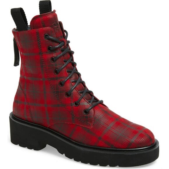 Paul Green Shoes - 🆕 PAUL GREEN Bronx Platform Ankle Boot 9 Red Plaid